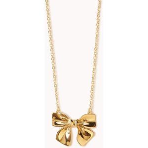 Forever 21 Gold Bow Necklace